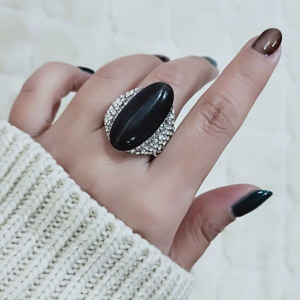 wedding rings sinleery vintage big black opal stone shuttle for women size 6 7 8 9 10 silver color ring party jewelry jz512, Slivery;golden
wedding rings sinleery vintage big black opal stone shuttle for women size 6 7 8 9 10 silver color ring party jewelry jz512, Slivery;golden