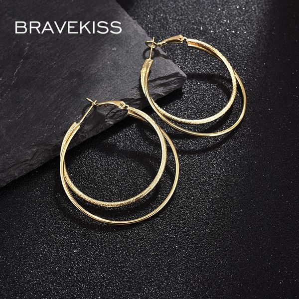 hoop & huggie bravekiss double-layer glossy matte process design earrings for women fashion earring jewelry dating party gift ue0686, Golden;silver
hoop & huggie bravekiss double-layer glossy matte process design earrings for women fashion earring jewelry dating party gift ue0686, Golden;silver