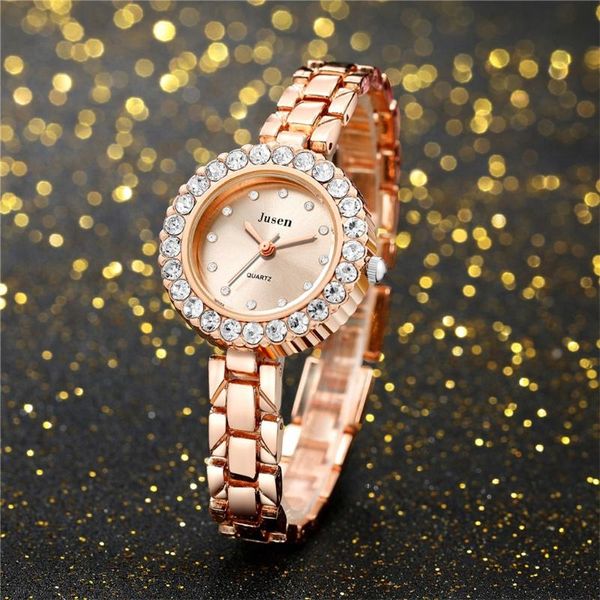 quartz watch woman's simple inlaid alloy strap bracelet ladies gift wristwatch fashion wris#c wristwatches, Slivery;brown
quartz watch woman's simple inlaid alloy strap bracelet ladies gift wristwatch fashion wris#c wristwatches, Slivery;brown