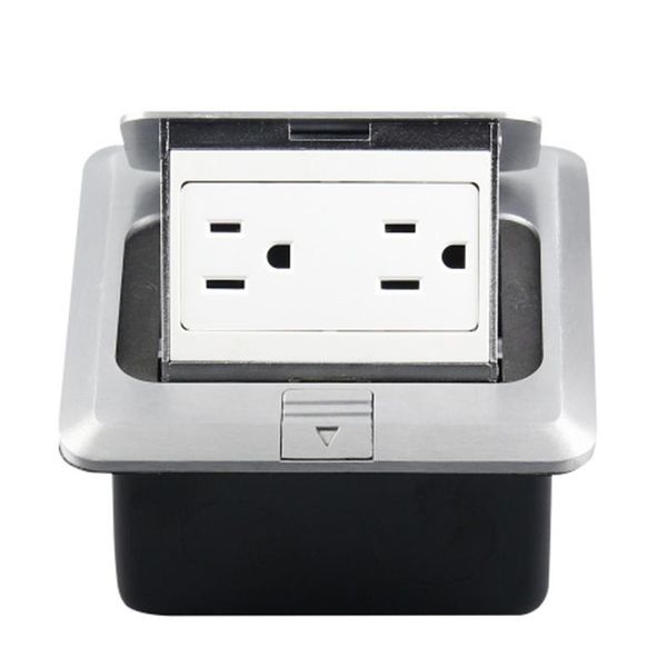smart power plugs 120 type aluminum silver panel us standard up floor socket electrical double outlets with cover mounting box(us plug)
smart power plugs 120 type aluminum silver panel us standard up floor socket electrical double outlets with cover mounting box(us plug)