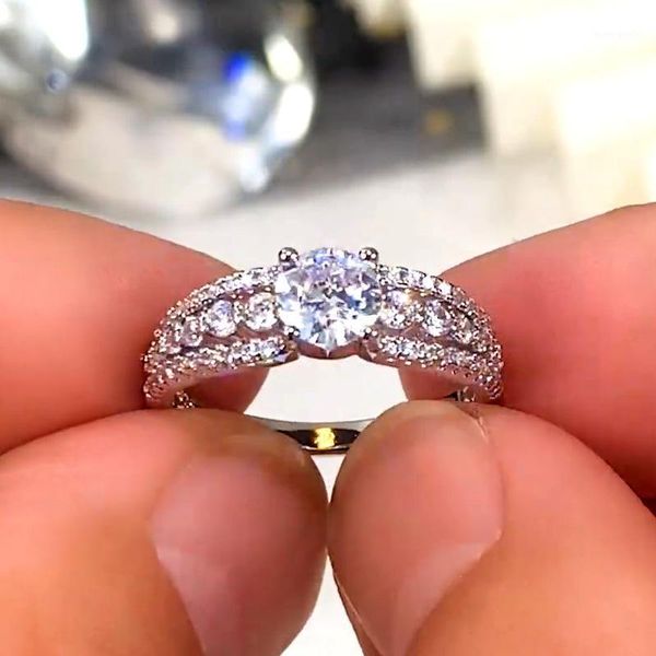 wedding rings huitan luxury round zirconia crystal women finger-rings elegant bridal ring engagement party jewelry gift1, Slivery;golden
wedding rings huitan luxury round zirconia crystal women finger-rings elegant bridal ring engagement party jewelry gift1, Slivery;golden