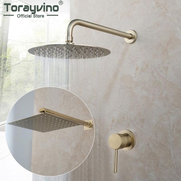 torayvino bathroom shower faucet brushed gold with control valve set wall mounted shingle faucets head mixer tap sets
torayvino bathroom shower faucet brushed gold with control valve set wall mounted shingle faucets head mixer tap sets