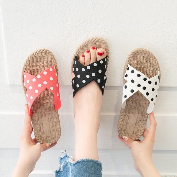 slippers women indoor home low heel shoes eva soft slide polka dot female ladies bathroom non-slip beach, Black
slippers women indoor home low heel shoes eva soft slide polka dot female ladies bathroom non-slip beach, Black