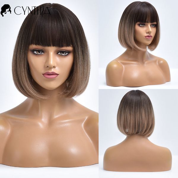 brown short straight ombre daily hair synthetic wig for white women with bangs nutural cosplay heat resistant fiber bob wig, Black
brown short straight ombre daily hair synthetic wig for white women with bangs nutural cosplay heat resistant fiber bob wig, Black