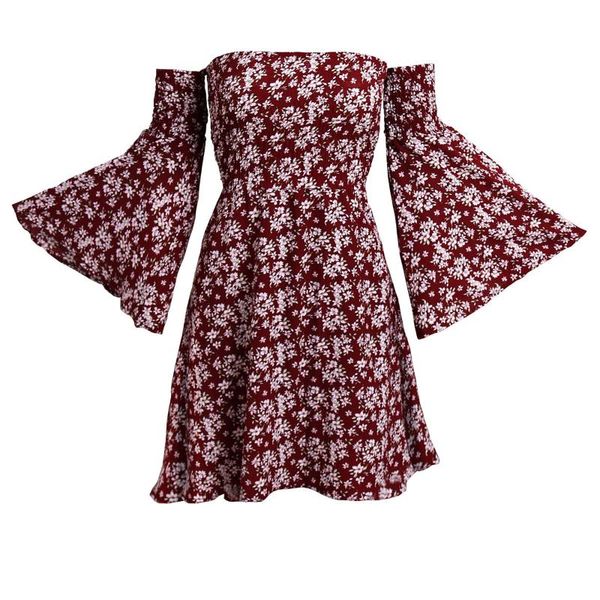 short printing dress summer cute elbise wine red strapless long flared sleeve casual flower vestido playa floral dresses, Black;gray
short printing dress summer cute elbise wine red strapless long flared sleeve casual flower vestido playa floral dresses, Black;gray
