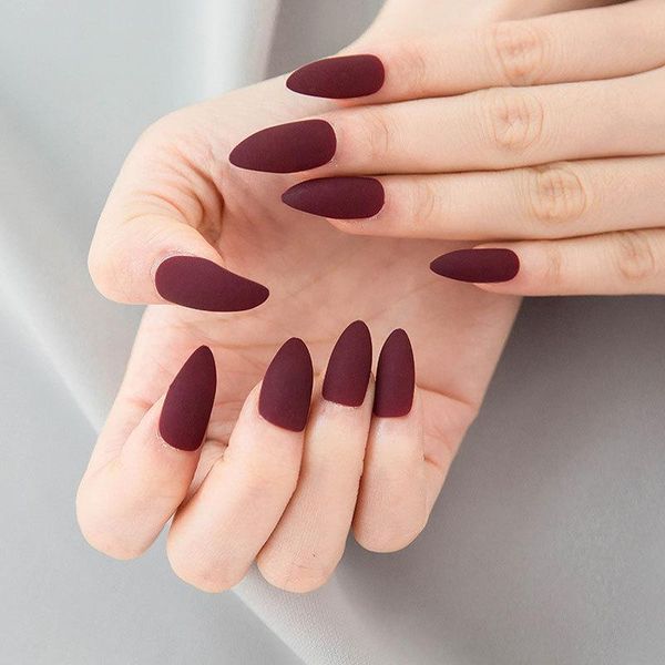 false nails matte stiletto unas postizas short fake with glue sticker diy full cover impress press on faux ongles manucure, Red;gold
false nails matte stiletto unas postizas short fake with glue sticker diy full cover impress press on faux ongles manucure, Red;gold