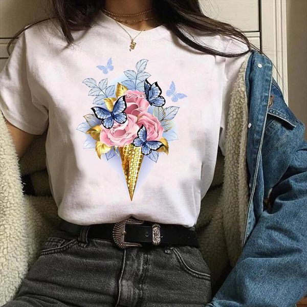 clothes graphic butterfly sweet flower womens mujer camisetas trend 90s print tees female t shirt, White
clothes graphic butterfly sweet flower womens mujer camisetas trend 90s print tees female t shirt, White
