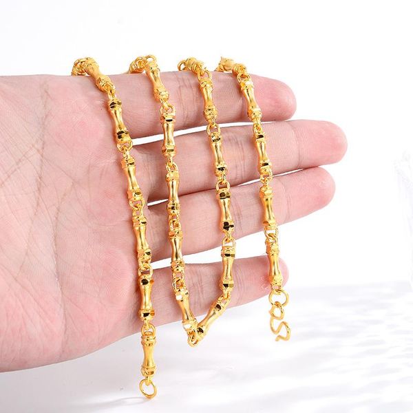 chains personalised chain necklaces for men punk 18k gold jewelry curb bone bamboo necklace collier, Silver
chains personalised chain necklaces for men punk 18k gold jewelry curb bone bamboo necklace collier, Silver