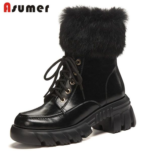 boots asumer 2022 arrive genuine leather shoes women snow lace up zip thick bottom warm fashion winter ankle, Black
boots asumer 2022 arrive genuine leather shoes women snow lace up zip thick bottom warm fashion winter ankle, Black