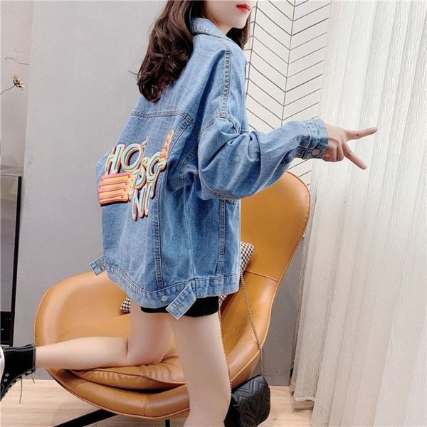 women's trench coats leathery jean jacket with red joker print, loose coat for women spring and autumn qgpa, Tan;black
women's trench coats leathery jean jacket with red joker print, loose coat for women spring and autumn qgpa, Tan;black