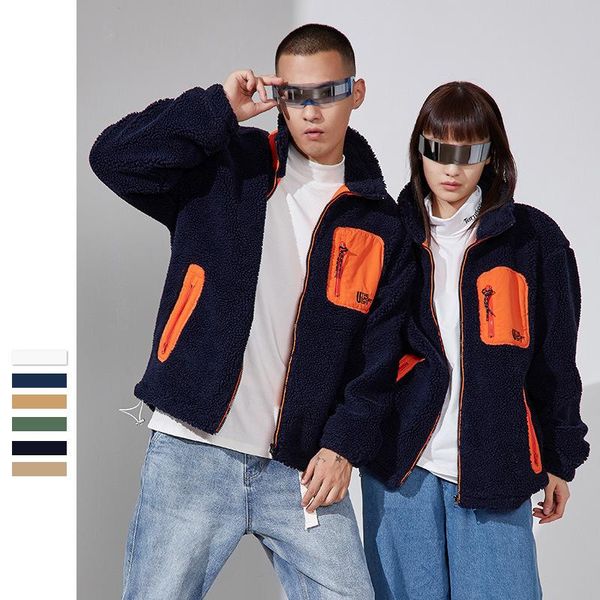 men's jackets autumn winter thick polar fleece jacket men women hio hop streetwear outdoor stand collar fashion coat, Black;brown
men's jackets autumn winter thick polar fleece jacket men women hio hop streetwear outdoor stand collar fashion coat, Black;brown