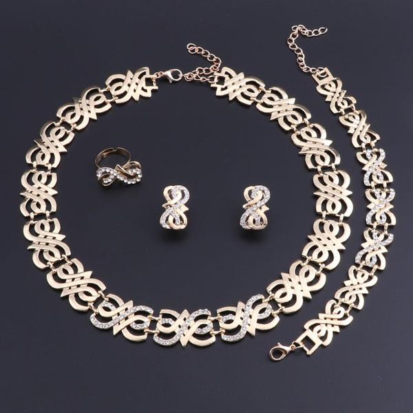 earrings & necklace oeoeos women wedding bridal party crystal gold color fine statement bracelet rings set, Silver
earrings & necklace oeoeos women wedding bridal party crystal gold color fine statement bracelet rings set, Silver