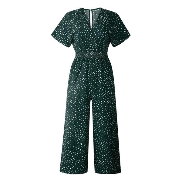 women's jumpsuits & rompers women short sleeves wrap v-neck polka dot printed wide pants jumpsuit for summer ql sale, Black;white
women's jumpsuits & rompers women short sleeves wrap v-neck polka dot printed wide pants jumpsuit for summer ql sale, Black;white