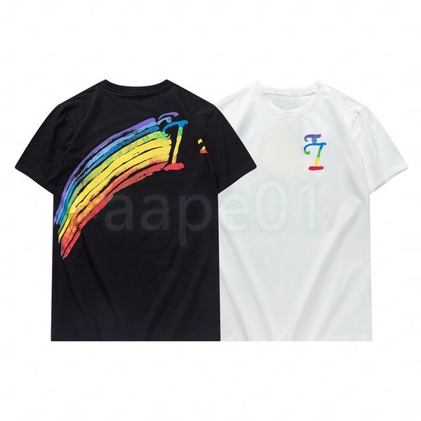 2022 new mens fashion t shirts man woman digital rainbow printing polos men short sleeve casual tees asian size s-2xl, White;black
2022 new mens fashion t shirts man woman digital rainbow printing polos men short sleeve casual tees asian size s-2xl, White;black