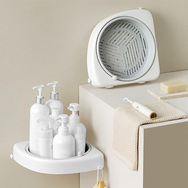 hooks & rails corner shelf bathroom kitchen triangular storage rack wall mounted 360° rotating shower shampoo cosmetic organizer
hooks & rails corner shelf bathroom kitchen triangular storage rack wall mounted 360° rotating shower shampoo cosmetic organizer