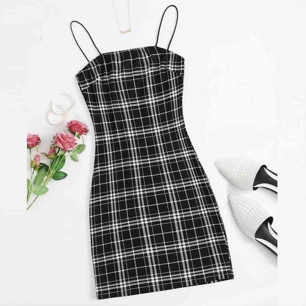 bodycon party mini dress womens sleeveless plaid print slip dress sling spaghetti strap straigh mini cami vestidos, Black;gray
bodycon party mini dress womens sleeveless plaid print slip dress sling spaghetti strap straigh mini cami vestidos, Black;gray