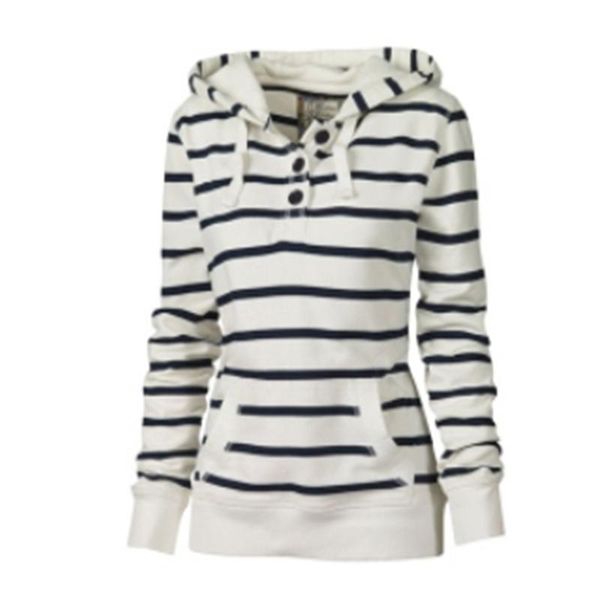 women's hoodies & sweatshirts button neckline classic striped shirt pullover autumn and winter ladies long-sleeved casual loose warm ho, Black
women's hoodies & sweatshirts button neckline classic striped shirt pullover autumn and winter ladies long-sleeved casual loose warm ho, Black
