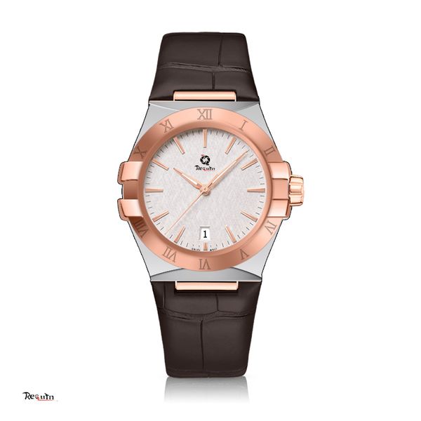 luxury men's quartz watch requin constellation gold stainless steel case sapphire bang white stripe three-hand calendar dial bag roman, Slivery;brown
luxury men's quartz watch requin constellation gold stainless steel case sapphire bang white stripe three-hand calendar dial bag roman, Slivery;brown