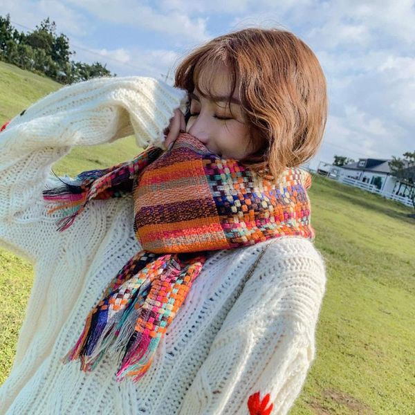 scarves straw striped cool scarf women's autumn and winter long thick couple acrylic students warm-keeping all-matching tassel, Blue;gray
scarves straw striped cool scarf women's autumn and winter long thick couple acrylic students warm-keeping all-matching tassel, Blue;gray