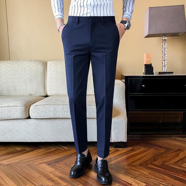 men's suits & blazers 2021 business dress pants men solid color office social formal suit casual streetwear wedding trousers pantalon h, White;black
men's suits & blazers 2021 business dress pants men solid color office social formal suit casual streetwear wedding trousers pantalon h, White;black