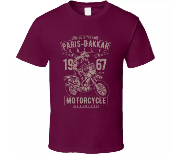 paris dakkar rally motorcycle retro adventure challenge legend men's t-shirt new, White;black
paris dakkar rally motorcycle retro adventure challenge legend men's t-shirt new, White;black