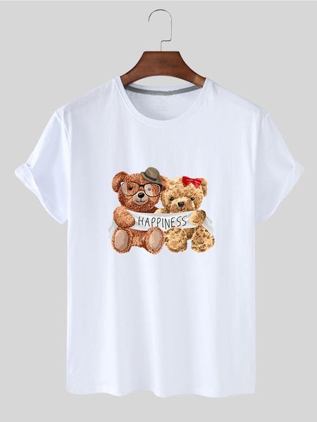 summer arrival breathable cute cartoon bear pattern printed harajuku short sleeve big yards t-shirt woman women's, White
summer arrival breathable cute cartoon bear pattern printed harajuku short sleeve big yards t-shirt woman women's, White