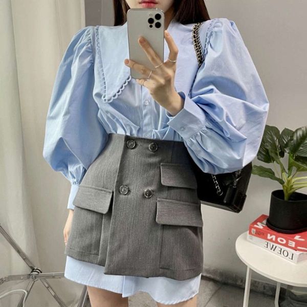 casual dresses dress women clothessummer minority temperament lapel bubble sleeve shirt + high waist double breasted ixv8, Black;gray
casual dresses dress women clothessummer minority temperament lapel bubble sleeve shirt + high waist double breasted ixv8, Black;gray
