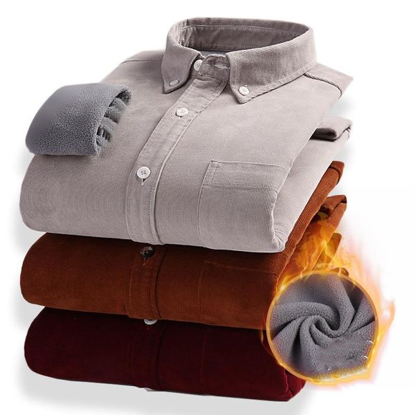 men's casual shirts autumn winter men corduroy shirt slim fit long sleeved button collar velvet comfortable warm plus size 3xl, White;black
men's casual shirts autumn winter men corduroy shirt slim fit long sleeved button collar velvet comfortable warm plus size 3xl, White;black
