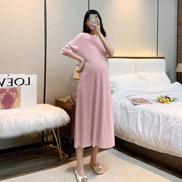 maternity dresses pregnant women summer ice silk cotton loose dress soldi color plus size short sleeve casual maxi wholesale, White
maternity dresses pregnant women summer ice silk cotton loose dress soldi color plus size short sleeve casual maxi wholesale, White