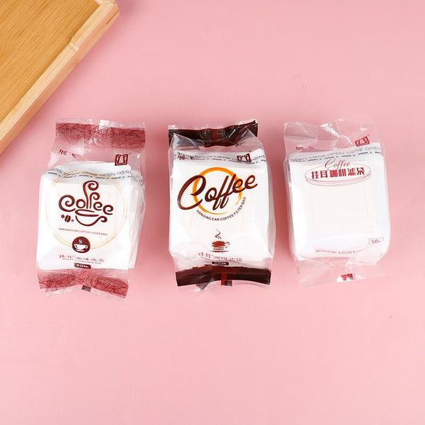 coffee filters 50pcs/pack disposable portable hanging ear style eco-friendly fliter bags paper bag for espresso
coffee filters 50pcs/pack disposable portable hanging ear style eco-friendly fliter bags paper bag for espresso