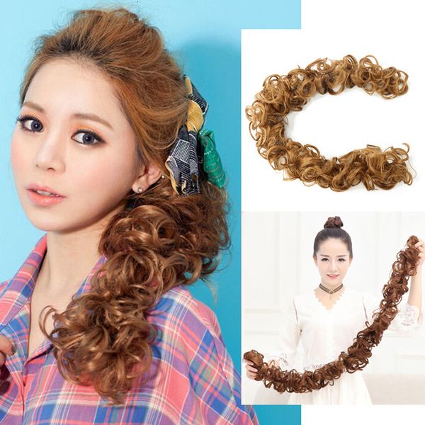 circle curly hair winding caterpillar pull pattern xuchang chemical fiber wig horsetail, Black
circle curly hair winding caterpillar pull pattern xuchang chemical fiber wig horsetail, Black