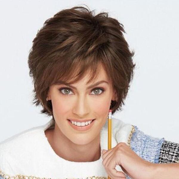 women synthetic short hair layered shaggy wavy ombre cosplay wig for wigs1, Black
women synthetic short hair layered shaggy wavy ombre cosplay wig for wigs1, Black