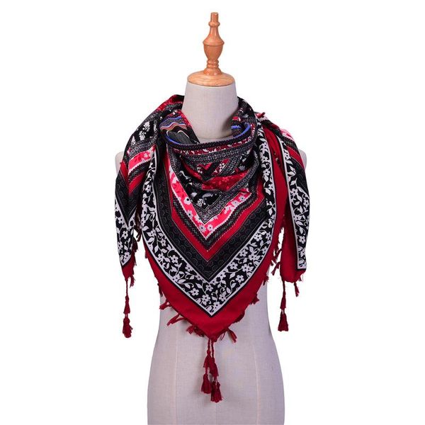 bandanas 2021 brand spring scarves for women shawls and wraps cotton print tassels scarf 110*110cm, Blue;gray
bandanas 2021 brand spring scarves for women shawls and wraps cotton print tassels scarf 110*110cm, Blue;gray