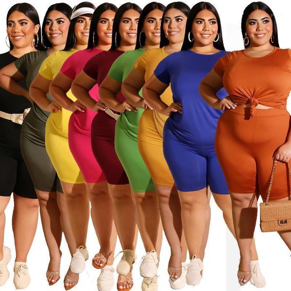 plus size tracksuits women's two-piece pure color fashion casual short-sleeved pants suit, Black
plus size tracksuits women's two-piece pure color fashion casual short-sleeved pants suit, Black