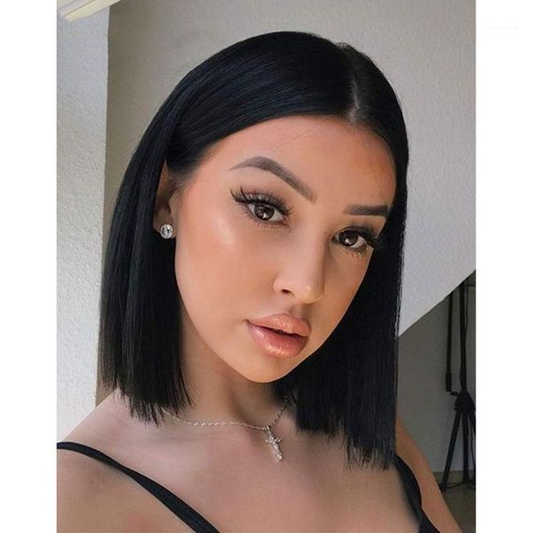 natural black straight short t part lace front human hair wigs for women pre plucked1, Black;brown
natural black straight short t part lace front human hair wigs for women pre plucked1, Black;brown