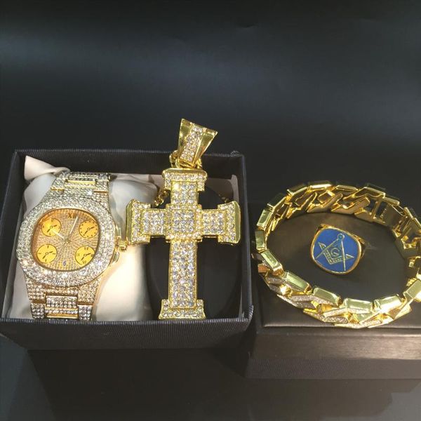 earrings & necklace luxury men watch hip hop gold + bracelet ring golden out cuban combo set jewelry for, Silver
earrings & necklace luxury men watch hip hop gold + bracelet ring golden out cuban combo set jewelry for, Silver