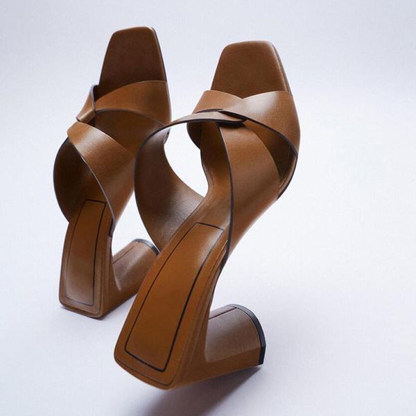 sandals women brown summer designer shoes thick heel cross upper women's quality leather, Black
sandals women brown summer designer shoes thick heel cross upper women's quality leather, Black