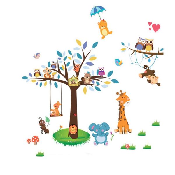 wall stickers forest animals removable pvc mural art decals home decor for kids baby bedroom living room
wall stickers forest animals removable pvc mural art decals home decor for kids baby bedroom living room