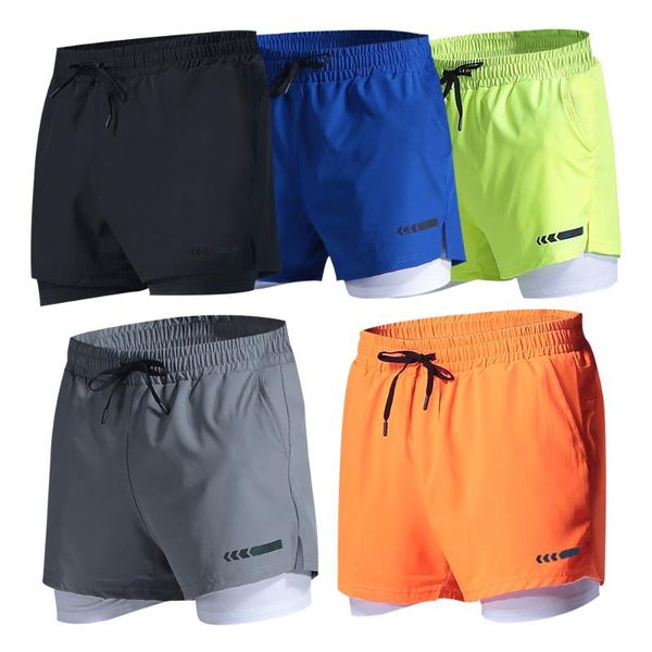 running shorts 2 in 1 men's for quick drying sport fitness workout sports marathon track and field, Black;blue
running shorts 2 in 1 men's for quick drying sport fitness workout sports marathon track and field, Black;blue