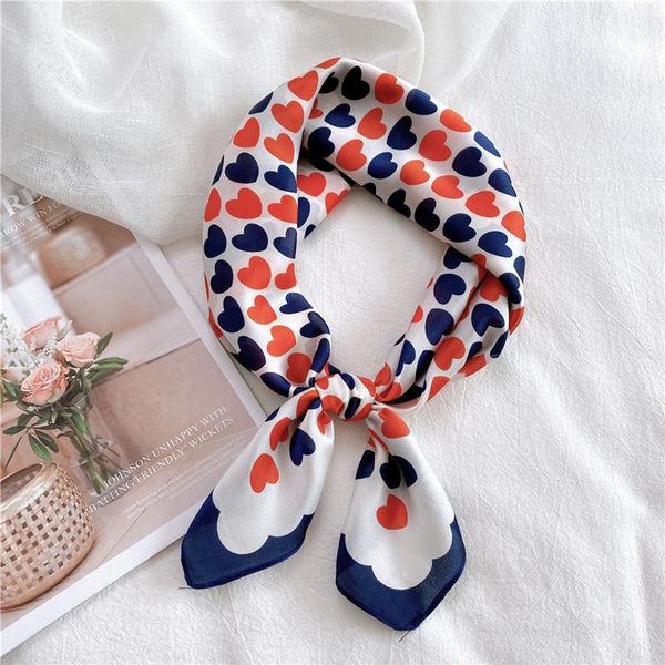 scarves 70*70cm female silk scarf two-color love print square hair foulard neck head band shawls wraps neckerchief bandana, Blue;gray
scarves 70*70cm female silk scarf two-color love print square hair foulard neck head band shawls wraps neckerchief bandana, Blue;gray