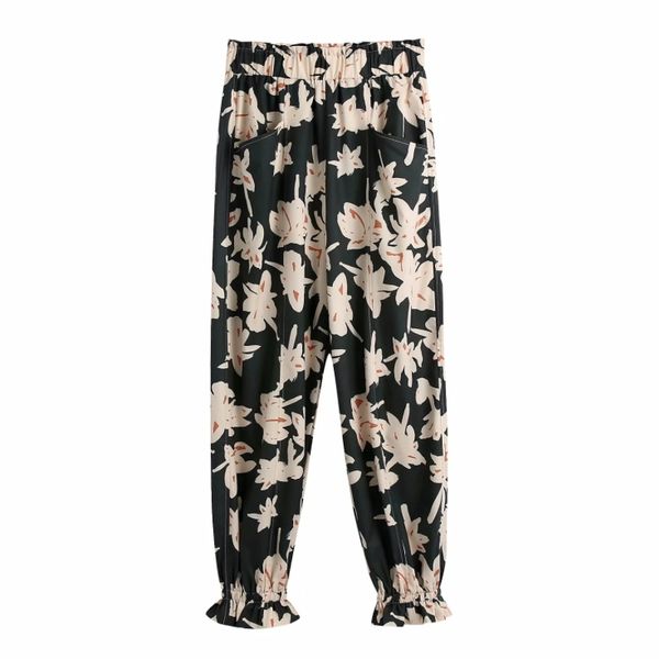 women flower printing bright line decoration patch pocket ankle length pants casual lady elastic waist loose trousers p 210430, Black;white
women flower printing bright line decoration patch pocket ankle length pants casual lady elastic waist loose trousers p 210430, Black;white