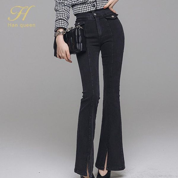 high waist denim flare pants women fashion autumn winter trousers zip ladies slim slightly split long design pant women's jeans, Blue
high waist denim flare pants women fashion autumn winter trousers zip ladies slim slightly split long design pant women's jeans, Blue