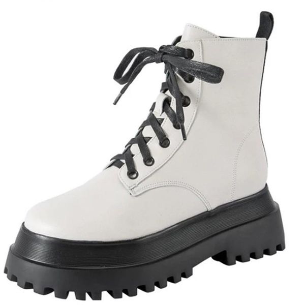 boots discvr 2021 autumn women's fashion pu leather motorcycle flat platform lace up ankle female shoes, Black
boots discvr 2021 autumn women's fashion pu leather motorcycle flat platform lace up ankle female shoes, Black