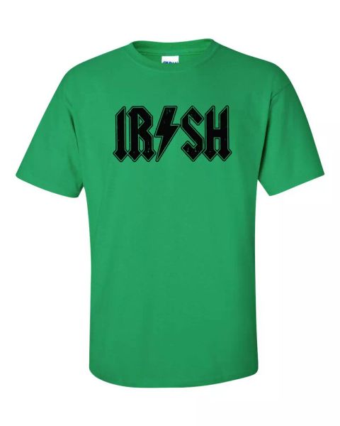 irish acdc st patrick's day pat's paddy's parody black print men's tee shirt 8, White;black 
irish acdc st patrick's day pat's paddy's parody black print men's tee shirt 8, White;black