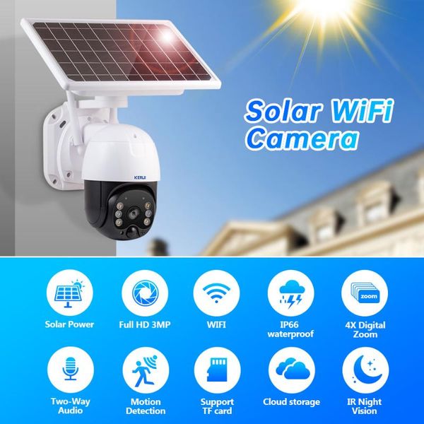 cameras kerui outdoor waterproof wireless 3mp wifi ip camera 8w solar panel battery home security dome cctv video surveillance
cameras kerui outdoor waterproof wireless 3mp wifi ip camera 8w solar panel battery home security dome cctv video surveillance