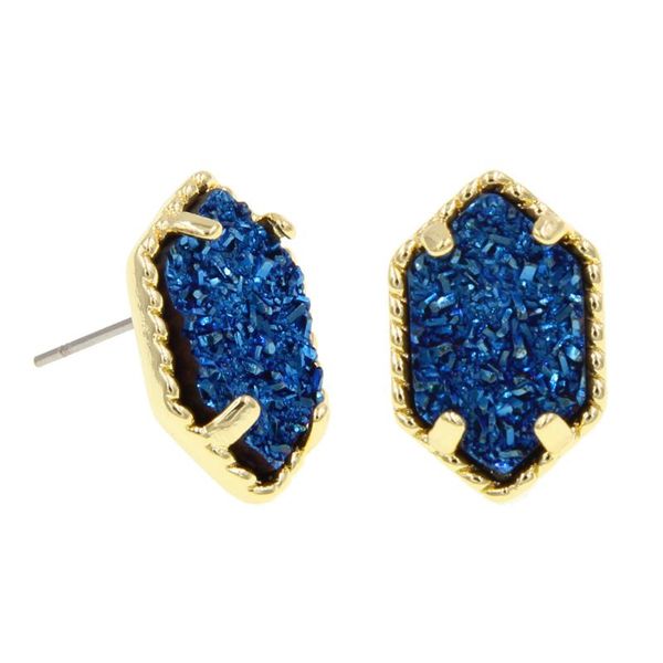 stud resin oval druzy drusy hexagon bauble earings brand jewelry for women party gift, Golden;silver
stud resin oval druzy drusy hexagon bauble earings brand jewelry for women party gift, Golden;silver