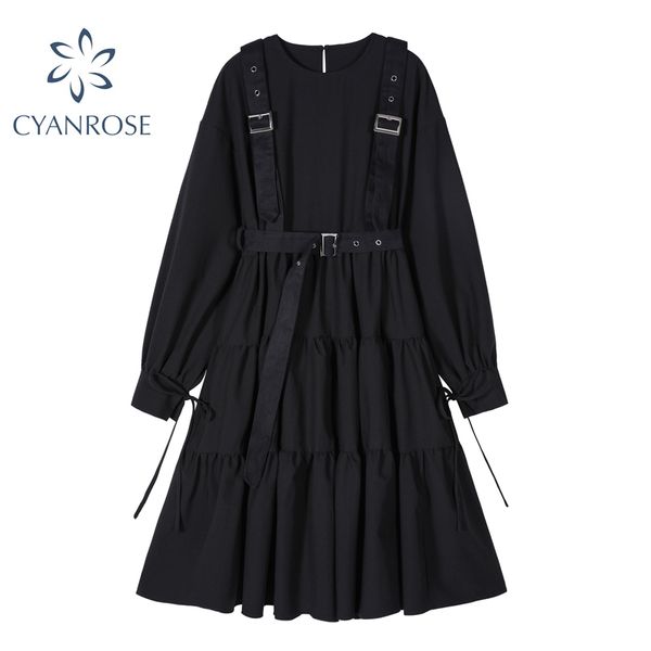 Autumn Vintage elegant women dress gothic style Long Sleeve cosplay Lace-up Waist harajuku goth punk edgy Long Black Dress
Autumn Vintage elegant women dress gothic style Long Sleeve cosplay Lace-up Waist harajuku goth punk edgy Long Black Dress