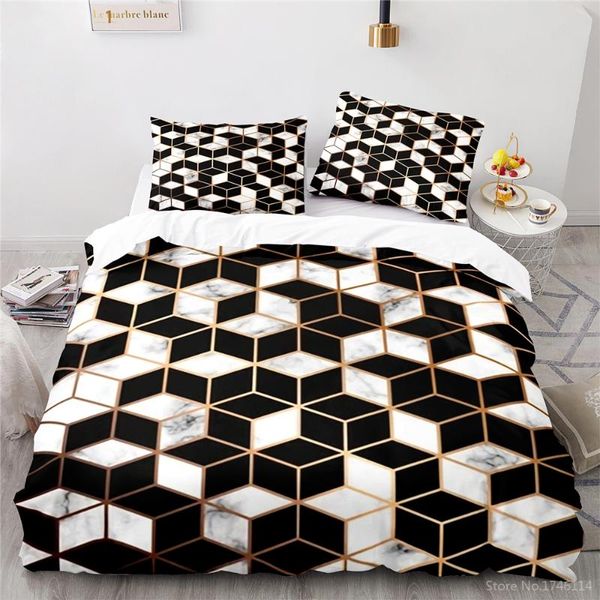 bedding sets geometry marbling 3d print set king size duvet cover comforter with pillowcase home textile bedclothes
bedding sets geometry marbling 3d print set king size duvet cover comforter with pillowcase home textile bedclothes