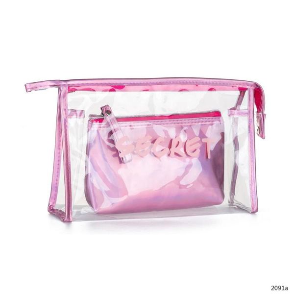 women's portable cosmetic cases clear pvc makeup toiletry bag organizer storage beauty make up travel wash pouch bags 2pcs set &
women's portable cosmetic cases clear pvc makeup toiletry bag organizer storage beauty make up travel wash pouch bags 2pcs set &