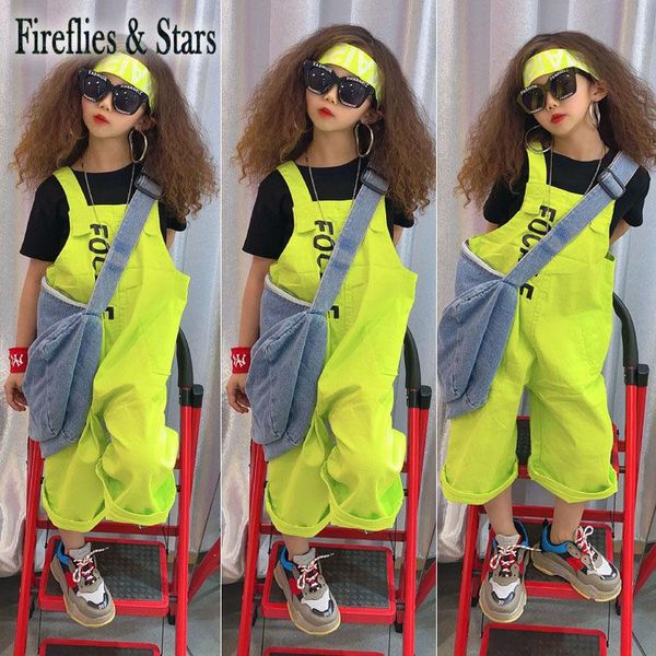 summer girls 2 pcs set baby tee shirt + suspender pants kids tracksuits children activewear clothes green strap letter 3 to 12 y clothing se, White
summer girls 2 pcs set baby tee shirt + suspender pants kids tracksuits children activewear clothes green strap letter 3 to 12 y clothing se, White